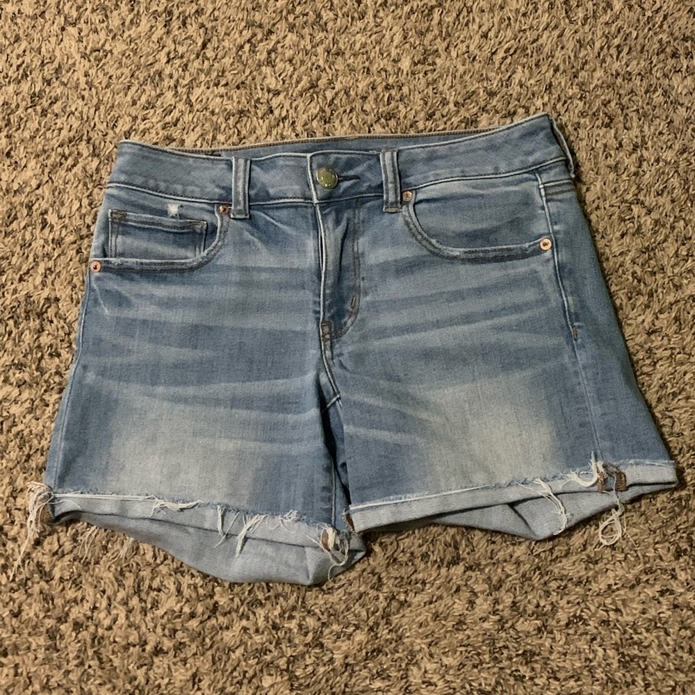 American Eagle Super Super Stretch Midi Shorts sz8